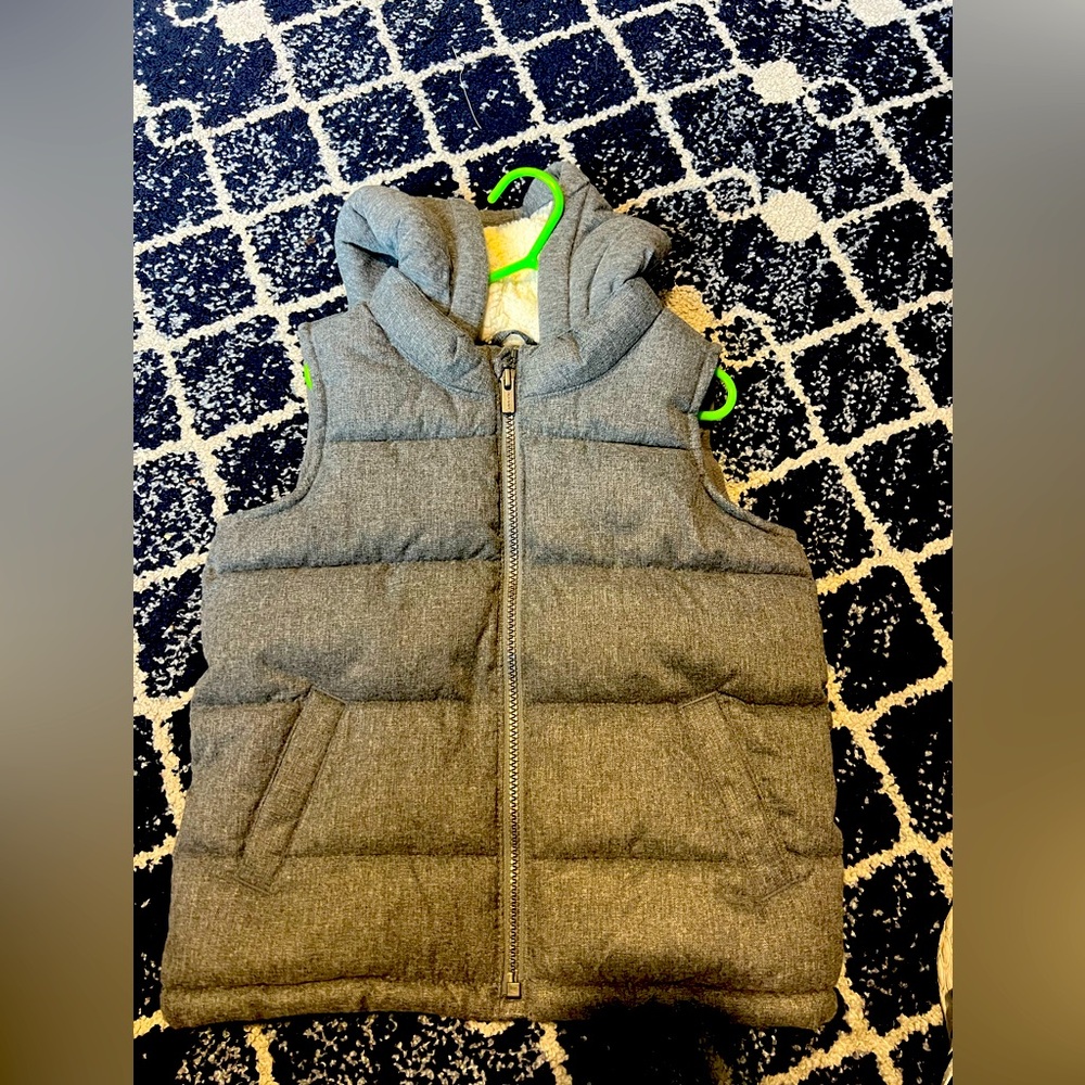 Zip up grey vest